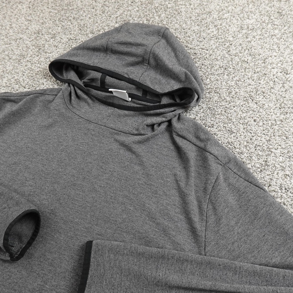 NEW Champion Hoodie Mens L Gray Lightweight Performance Pullover‎ Sweatshirt Gym